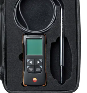 Anemómetro Digital de Hilo Caliente Testo 425 para Medición de Velocidad y Flujo de Aire en Conductos de Ventilación HVAC - Product Image 4