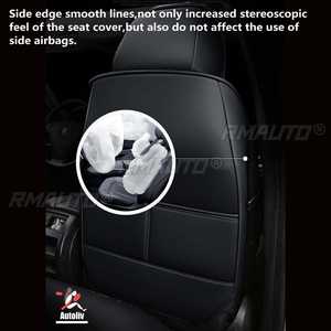 1/2X Funda Protectora para Asiento de Coche, Cojín Universal de Cuero PU para Asientos de Automóviles, Accesorios para Coche - Product Image 2