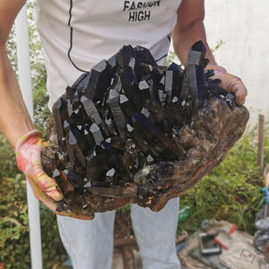 Commercio all'ingrosso grande Citrine Smoky Quartz Cluster Naturale <span class=keywords><strong>Citrino</strong></span> Cluster Per La Decorazione - Product Image 3