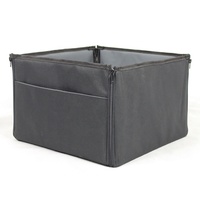 Siège d'appoint de voiture pour chien classique sangles réglables fermeture à glissière capacité de 25lb motif d'impression laisse de sécurité à clipser pour petits animaux de compagnie