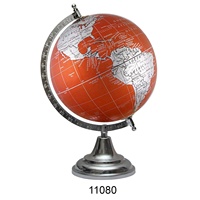 Globo Terráqueo Educativo Vintage con Caja de Madera, Globos Giratorios de Aluminio, Precios al por Mayor
