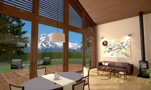 Casa de Madera Preparada para Energía Solar, Solución Sostenible para una Vida Fuera de la Red - Product Image 2