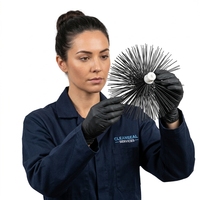 Lebang Wholesale Drain Leaf Filter Roof Hedgehog Stainless Steel Gutter Guard Tube Brush Dust-Proof Customizable Bristle Length