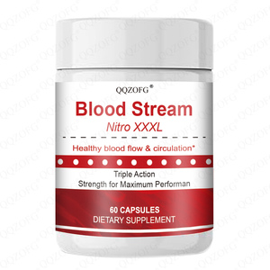 60 Capsules <span class=keywords><strong>Nitro</strong></span> Blood Stream, Complément Herbal pour Adultes, Stimule l'Énergie, Améliore la Circulation, Réduit la Fatigue, Maximise - Product Image 1