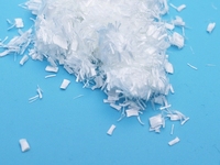 Material de Ingeniería, Fibra de Polipropileno de Alta Resistencia de 6 mm, 100% Polipropileno, Resistente a las Grietas, para Uso en Exteriores, Construcción de Hormigón