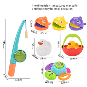 Aimant de salle de bain pour bébé, jeux de pêche à la tortue, jouets de bain d'eau pour enfants, jeux avec cannes à pêche - Product Image 6