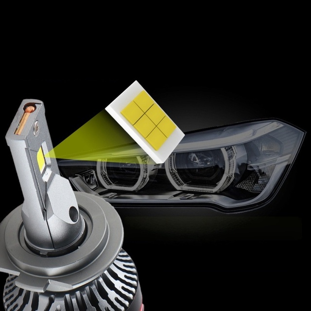 Super Bright 140w 3570 Csp Led Headlights Bulb 30000lm H4 H7 H11 9005 9006 Auto Led Accessories