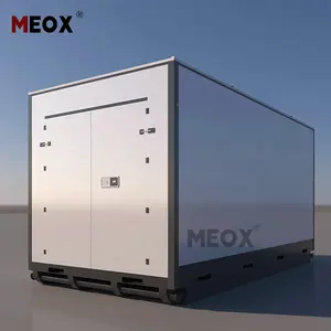 حاويات قابلة للنقل مسبقة الصنع من MEOX مخصصة Q235 9 أقدام 16 قدمًا 19 قدمًا لتخزين وحدات حاويات ذاتي التخزين متنقلة قابلة للطي