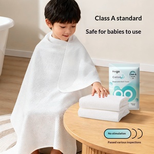 Serviette de Bain Jetable en Coton Pur <span class=keywords><strong>Freego</strong></span>, Stérilisée, Extra Large, Épaissie, pour Voyage, Emballage Individuel, Vente en Gros - Product Image 3