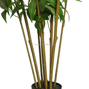 Bonsái Artificial de Hojas Delgadas, Árbol de Eucalipto <span class=keywords><strong>Llorón</strong></span> Ovalado Largo, Plantas en Maceta de 1.2 m para Decoración de Tiendas, Hoteles, Oficinas, Salones y Hogares - Product Image 5