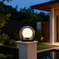 Lampes solaires LED pour piliers, éclairage extérieur pour jardin et cour, base E27, indice de protection IP65