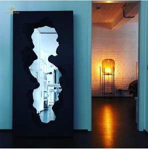 Ontwerper Creatieve Gebroken Vloer Staande Full Length Spiegel Glasvezel Onregelmatige Spiegel Andere Woonkamer Meubels - Product Image 1