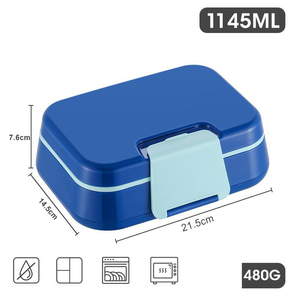 3-in-1 <b>Compartment</b> Bento <b>Box</b> 900ml/1000ml/1025ml PP5 Leakproof <b>Lunch</b> <b>Box</b> with Cutlery & Sauce <b>Box</b> Custom Logo - Product Image 6