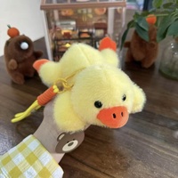 Porte-clés en peluche OEM ODM, animaux mignons (chiot, canard, crocodile), jouet en peluche, pendentif de sac, vente en gros usine