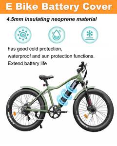 Funda protectora reflectante para batería de bicicleta eléctrica, cubierta térmica para bicicleta eléctrica por la noche, bolsa impermeable a prueba de polvo para exteriores - Product Image 4