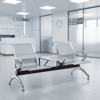 Chaises portables empilables temporaires pour événements, hôpitaux et commerces, en acier robuste, écologiques, durables, à dossier solide
