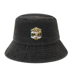 Chapeau Bob en Tissu Denim Coton Lavé avec Patch Brodé Personnalisé, Taille Unique pour Adultes, Idéal pour les Activités de Plein Air (Vente en Gros) - Product Image 3