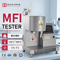 Analyseur MVR haute température pour l'essai du taux de débit en fusion des plastiques techniques PC PTFE à 0-400 °C ° C