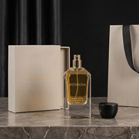 Flacon de parfum en verre de luxe de style nouveau, 100 ml, 50 ml, 30 ml, flacon de parfum carré avec emballage en boîte