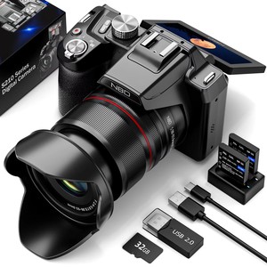 Cámara de Fotografía Inteligente NBD con Enfoque Automático, DSLR Negra, 64MP, 5K, 4K, Zoom Óptico de 16x, Cámara Digital - Product Image 1