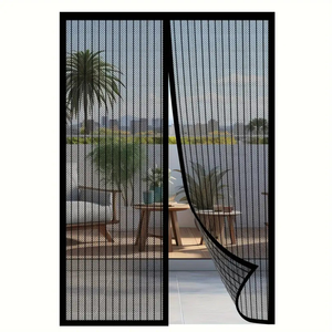 Magnetic Insect Screen Door Curtain Auto Close Mosquito <b>Net</b> <b>Mesh</b> Door No Drill Hook And Loop For Home - Product Image 2