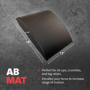 <span class=keywords><strong>Tapis</strong></span> <span class=keywords><strong>de</strong></span> <span class=keywords><strong>gymnastique</strong></span> en cuir PVC <span class=keywords><strong>pour</strong></span> exercices abdominaux, soutien dorsal incurvé, portable, entraînement <span class=keywords><strong>de</strong></span> base et crunches - Product Image 3