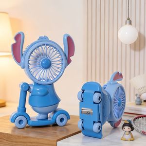 LingPan Cartoon <b>USB</b> Fan With <b>Led</b> <b>Light</b> And Pencil Sharpener Skateboard Design For Desk Use - Product Image 3