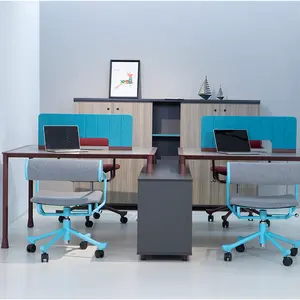Modern Office Furniture China 4 people office desk workstation office partitions table workstation