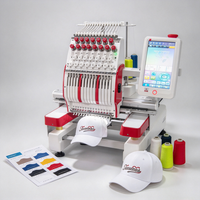 Machine à broder à tête unique avancée avec 15 aiguilles pour la création de casquettes personnalisées