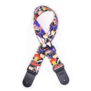 Venta al por mayor nuevo diseño de impresión acústica púrpura correa de guitarra/cinturón de guitarra - Product Image 4