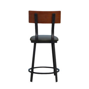 Chaises <span class=keywords><strong>de</strong></span> <span class=keywords><strong>bar</strong></span> <span class=keywords><strong>de</strong></span> style moderne et luxueux, chaises hautes avec dossier en acier pour café, chaises hautes pour îlot <span class=keywords><strong>de</strong></span> cuisine - Product Image 3