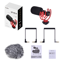 Microphone canon miniature cardioïde à condensateur électret ViewFlex VF-M10 pour l'enregistrement de diffusions, émissions de talk-show et programmes télévisés