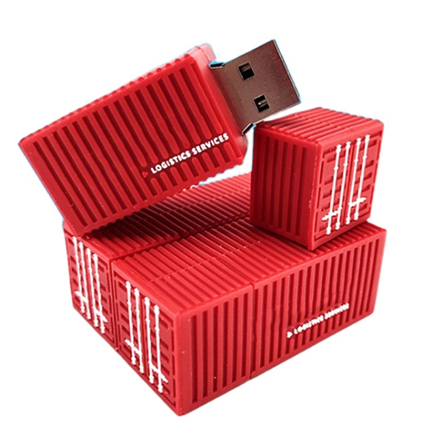 Custom 3D Cle Container USB Pendrive Silicon USB Flash Drive Memoria USB 4GB 8GB 16GB 32GB Personalized Soft Rubber Memory Stick