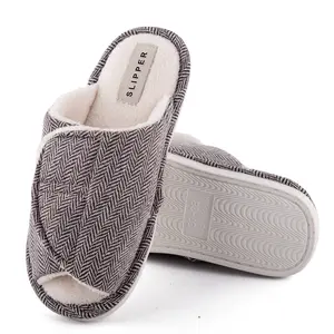 Slippers Anti Slip Warm Furry Winter Home Shoes Fashion Unisex Winter Home Shoes Plush Cotton Indoor Slippers