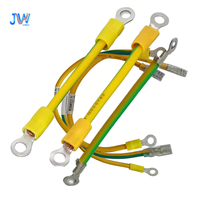Alat rumah sepeda motor, kualitas tinggi sepeda motor hijau kuning Grounding Harness pelindung anting-anting konduktor IP67 nilai 300V tembaga kosong