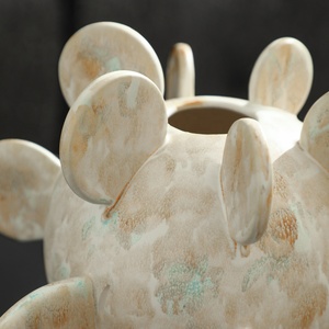 Vasi in Ceramica Astratti a Forma di <span class=keywords><strong>Cactus</strong></span> con Smalto Reattivo, Effetto Bolla, Decorazione Floreale Art Déco Ecologica Fatta a Mano per Arredamento Casa - Product Image 5