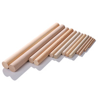 In-stock Wholesale Dongyang Woodcarving Wooden Sticks Solid Rods American-style Modern Minimalist Luxury DIY Craft Timber