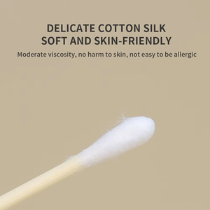 GLAMLASH 100 Uds maquillaje de doble cabeza herramienta de cuidado de la salud Punta de madera nariz orejas limpieza hisopo de algodón - Product Image 3