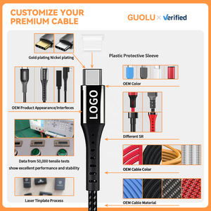 Cable trenzado de carga rápida 66W 3 en 1 Cable de datos de carga para teléfono para dispositivos Huawei Android PC duradera para auriculares - Product Image 4