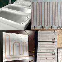 Plaque de refroidissement IGBT Dongguan, usinage CNC de métaux, plaque de refroidissement liquide en aluminium sur mesure pour pack de batteries au lithium