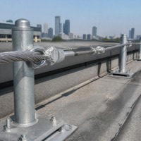 Câble d'accès pour façade, en acier au carbone non revêtu, pour plateforme suspendue et unité de nettoyage de fenêtres