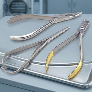Dental Surgical <b>Pliers</b> <b>Set</b> Silver Knurled Grip Manual Class I Instruments - Product Image 6
