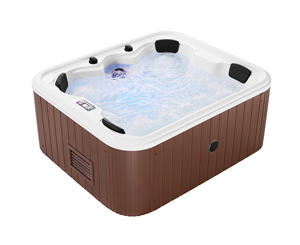 <span class=keywords><strong>Spa</strong></span> extérieur pour <span class=keywords><strong>4</strong></span> personnes - Baignoire à remous en <span class=keywords><strong>acrylique</strong></span> avec lumières LED et jets de massage pour jardin - Product Image 6