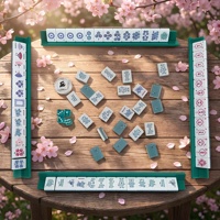 Ensemble de Mahjong Américain Full Joy Sports, 160 tuiles en acrylique, design papillon 3 couches, jeu de Mahjong de luxe, étui de transport, OEM personnalisé