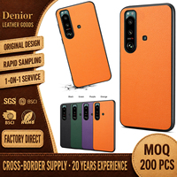 Étui de téléphone Denior OEM/ODM en similicuir PU texturé litchi, gaufré, anti-traces de doigts, design de luxe, compatible avec la charge sans fil