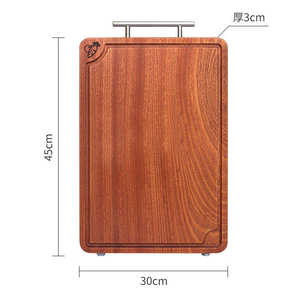 Plateau à fruits carré en bois de noyer pour la cuisine à domicile Rangement facile à nettoyer et blocs à découper élégants - Product Image 5