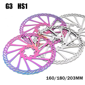 Rotor de <span class=keywords><strong>freno</strong></span> de disco de bicicleta, Rotor hidráulico de alta resistencia de 160/180/203mm de acero inoxidable para bicicleta de montaña - Product Image 1