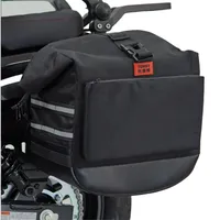BENDA Black Flag 500 Sissy Bar avec dossier BD500-2A en acier inoxydable, support de bagages arrière, boîte latérale, sacoche arrière, adapté aux cruisers