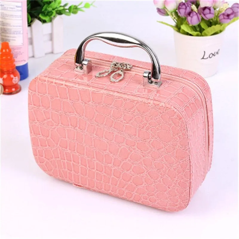 2021 NEW Professional Toiletry Bag Cosmetic Bag Organizer Women Travel Make Up Cases Big Capacity Cosmetics Suitcases For Makeup