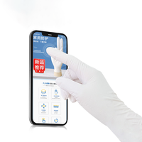 Gants en nitrile blancs de haute qualité, sans poudre, jetables, boîte de 100 pièces pour le travail des médecins